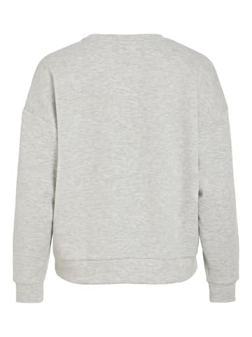Vila Langärmeliges Sweatshirt in Light Grey Melange