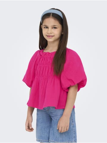 KIDS ONLY Gesmoktes Top in Raspberry