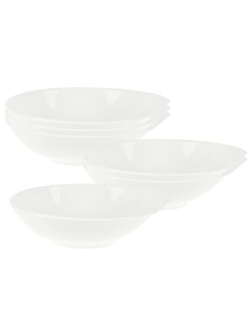 Villeroy & Boch 6er Set Suppenbols Flow in Weiß 22 x 19 cm in weiß