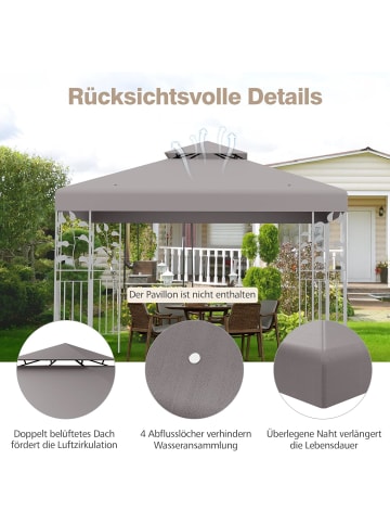 COSTWAY Ersatzdach 3x3m in Grau