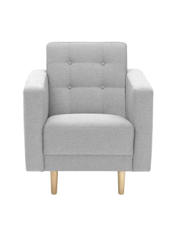 58 aufm Kessel POLSTERSESSEL Kazia Flachgewebe hellgrau