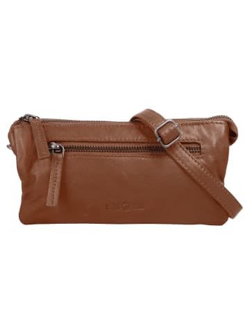 WouWou Umhängetasche echt Leder in cognac