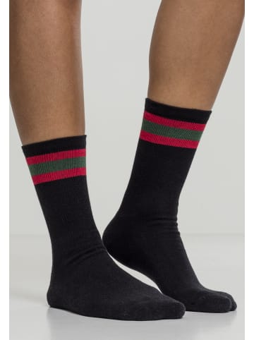 Urban Classics Socken in black/firered/green