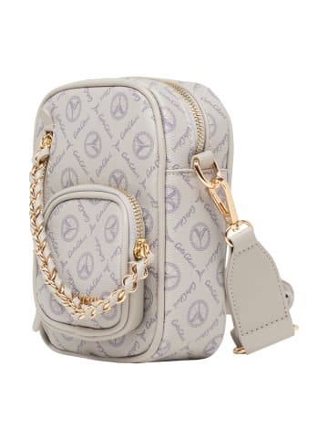 Carlo Colucci Umhängetasche Dellabona in Hellgrau