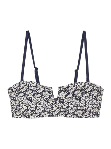 Marc O'Polo Triangel-Bikini-Top Alloverprints in mehrfarbig-dunkelblau