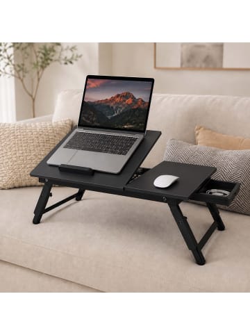 relaxdays Laptoptisch in Schwarz
