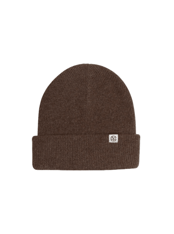 MOSS COPENHAGEN MSCHLOWEE ICON BEANIE Strickmütze in Slate Black Mel