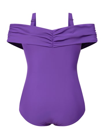 Ulla Popken Badeanzug in violett