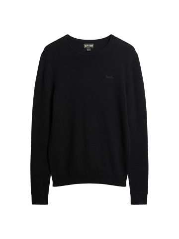 Superdry Strickpullover in Schwarz