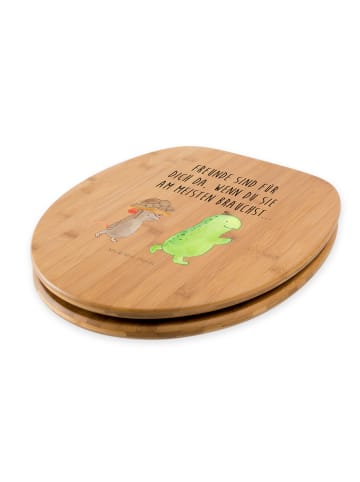 Mr. & Mrs. Panda klo deckel Schildkröte Maus mit Spruch in Braun