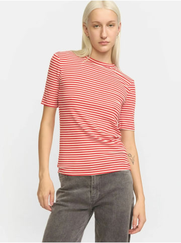 Soft Rebels Top SRFenja in 272 Arctic Wolf / Racing Red stripes