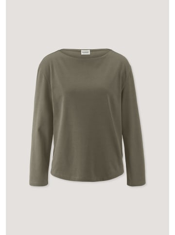 Hessnatur Hessnatur Heavy Jersey Longsleeve Relaxed aus reiner Bio-Baumwolle in silbergrün