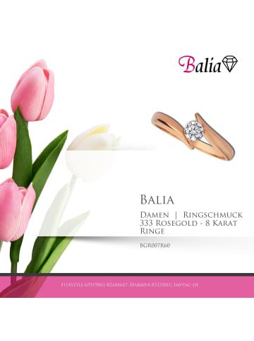 BALIA 333 Rosegold - 8 Karat Damen Ringe Big rose Fingerring 60 (19,1)