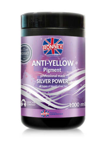 Ronney Professional Haarmaske - Anti Yellow Pigment Silver Power 1000 ml