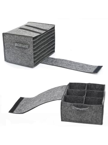 2er Set Campingtasche Teller Organizer & Bechertasche anthrazit