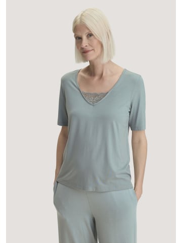 Hessnatur Hessnatur T-Shirt PURE SENSE LACE aus TENCEL™ Modal in nebelblau