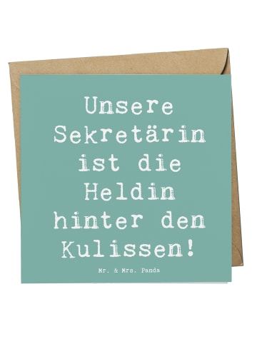 Grußkarte Spruch Sekretärin Heldin mit Spruch in Meeresbrise