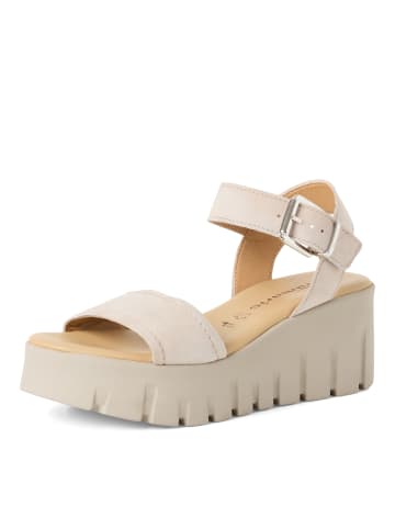 Tamaris Sandale Sandalette in taupe