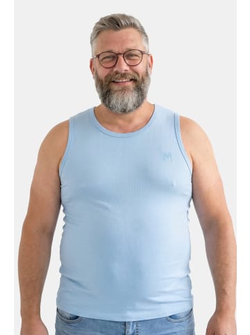 Men Plus Tank Top in helles bleu