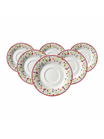 Ritzenhoff & Breker 6er Set Teeuntertassen Shanti Ostfriese ø 12,5 cm in bunt