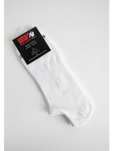 Gorilla Wear Knöchelsocken - 2-pack - Weiß