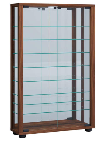 ebuy24 Vitrinenschrank LumoMini 14 Braun 59 x 18 cm