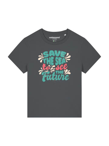 wat? Apparel T-Shirt Save the sea in Grau
