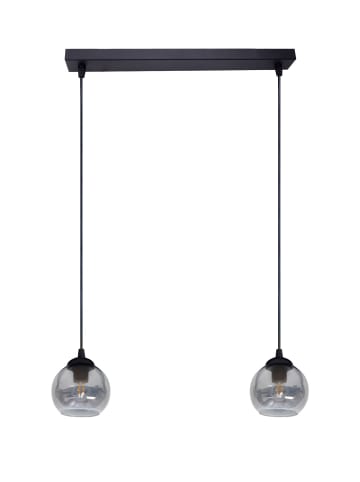 Licht-Erlebnisse Pendelleuchte (B)12 x (L)42 x (T)90 cm in Schwarz Rauchgrau