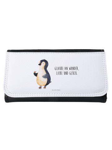 Mr. & Mrs. Panda Damen Portemonnaie Pinguin Marienkäfer mit Spruch in Weiß