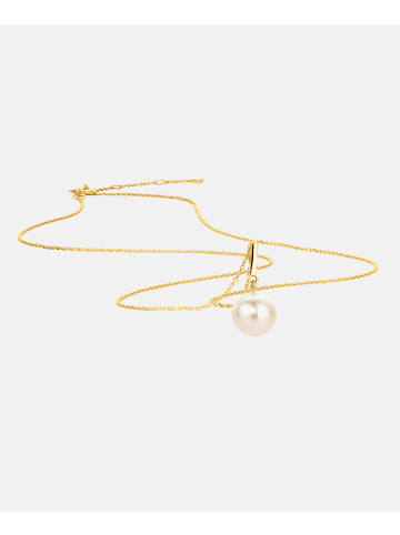 Diamant L'éternel Halskette aus 585 Gelbgold mit Perle