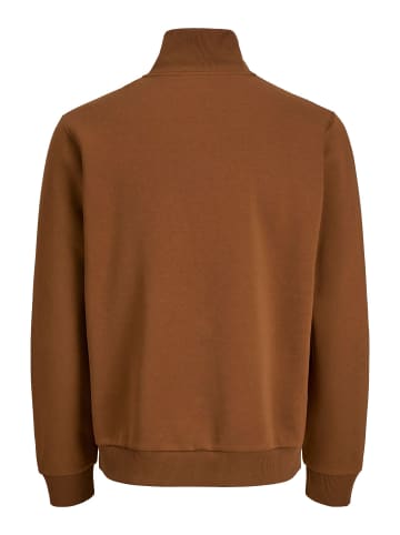 Jack & Jones Sweatshirt mit halbem Reißverschluss in Monks Robe