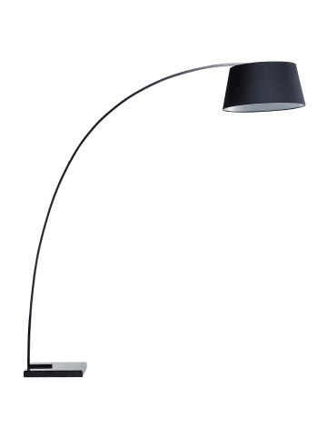 Beliani Stehleuchte BENUE in Schwarz/Weiß - (W) 160 x (H) 188 x (L) 50 cm