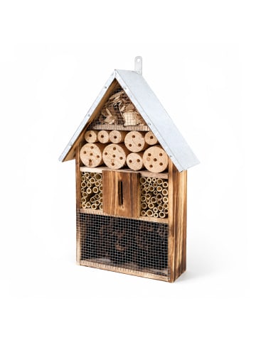 relaxdays Insektenhotel in Geflammt - (B)31 x (H)48 x (T)10 cm