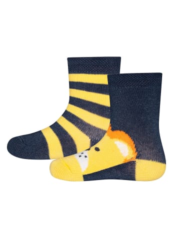 ewers 2er-Set Socken 2er Pack Löwe/Ringel in 205150 tinte