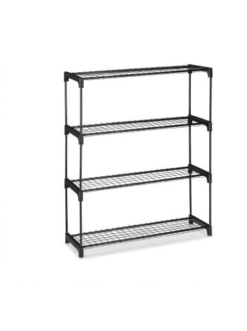 relaxdays Pflanzenregal in Schwarz - (B)91 x (H)106 x (T)28 cm