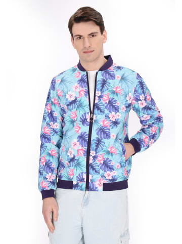 MO Men Jacket in light blue multicolor