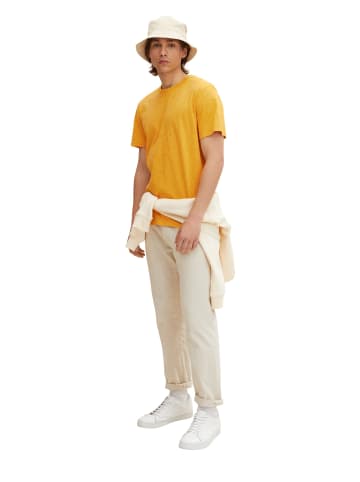 Tom Tailor Shirt 'Washed Stripe' in Gelb