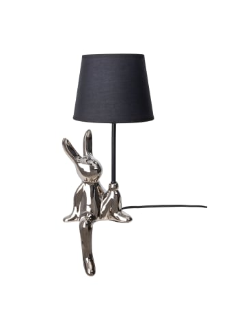 näve Tischleuchte "HELGE" in silber - (L)18 cm x (B)18 cm x (H)45 cm