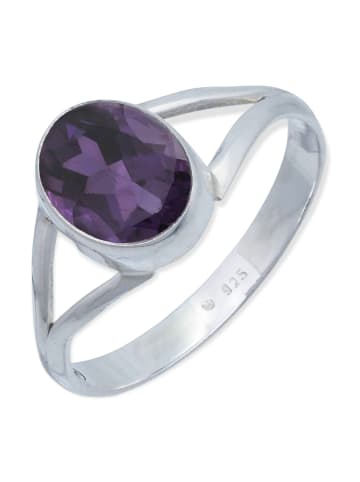 mantraroma 925er Silber - Ringe mit Amethyst facettiert