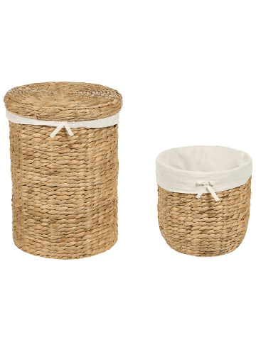 Beliani 2er-Set Wäschekörbe DANANG in /Beige