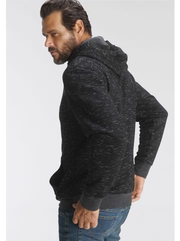 Man's World Kapuzensweatshirt in schwarz-meliert