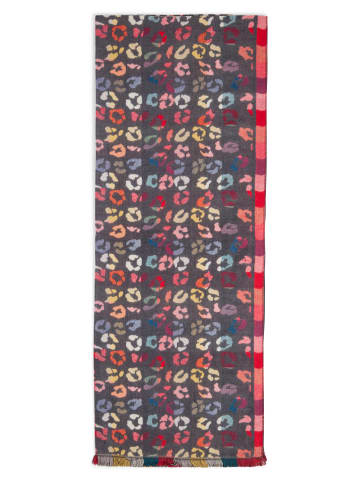 Marie Lund Schal in anthrazit mehrfarbig - 0003