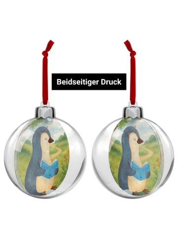 Mr. & Mrs. Panda Weihnachtskugel Kunststoff Pinguin Buch Design ... in Weiß