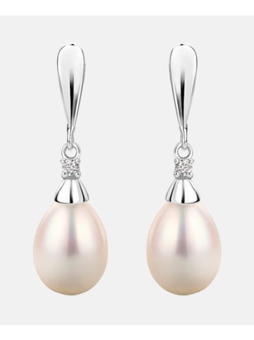 Diamant L'éternel Ohrringe aus 375 Weißgold mit Diamant mit Perle
