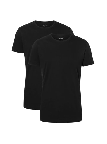 camano T-Shirt 2er Pack in Schwarz