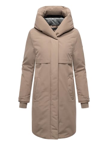Navahoo Wintermantel Domingaa 14 in Taupe Grey