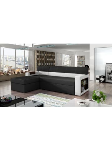 MF Design Narkos Recamiere Links in Schwarz -  (L) 160 x (B) 250 x (H) 85 cm