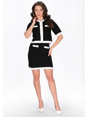 faina Women Cardigan in black white