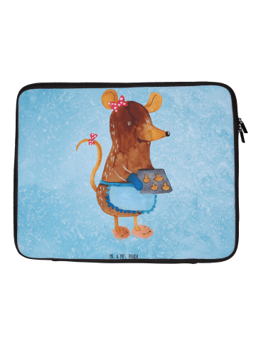 Mr. & Mrs. Panda Laptop Case Maus Kekse ohne Spruch in Eisblau
