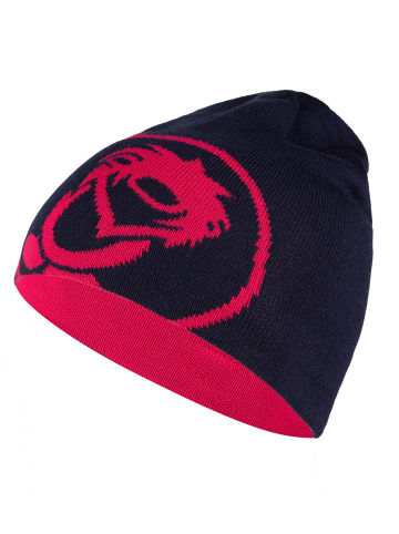 Trollkids Wendemütze Beanie "Trollfjord" in Marineblau / Magenta